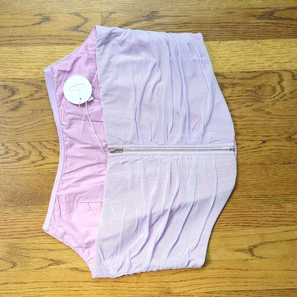 NEW Lilac Corset Top Violet Sleeveless Blouse Women's Size XL - Picture 3 of 13
